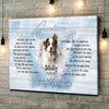 Personalized Gone Home Dog Memorial Horizontal Canvas