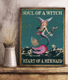 Soul Of A Witch Heart Of A Mermaid Vertical Canvas