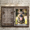 Personalized Dog Memorial Passing Gift You&#39;re Gone From Our Lives But Never From Our Heart Canvas For Dog Lover