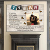 Personalized Aniversary Gift for Wife For Husband The Best Year of Life Canvas