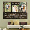 Personalized Wedding Anniversary Gift 10 Years We Made A Family Canvas