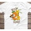 Personalized jungle birthday shirt for boys