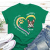 Personalized Gift For Dog Lover Road To Heart Paved With Pawprints Tshirt