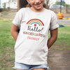 Kid Back To School First Day Hello Kindergarten Personalized Shirt