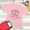 Kid Back To School First Day Hello Kindergarten Personalized Shirt