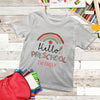 Kid Back To School First Day Hello Preschool Personalized Shirt