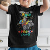 Kid PreK Back To School Dinosaur Truck Funny Personalized Shirt