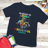 Kid Preschool Back To School Dinosaur Truck Funny Personalized Shirt