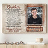 Loss Of Brother In Sympathy Memorial Personalized Photo Canvas