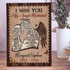 Loss Of Husband Memorial I Miss You Heaven Personalized Canvas