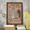 Loss Of Husband Memorial I Miss You Heaven Personalized Canvas