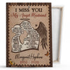 Loss Of Husband Memorial I Miss You Heaven Personalized Canvas