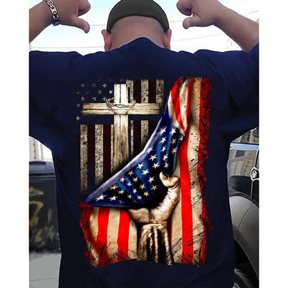 Love Jesus Cross Flag Shirt  Christian Gift