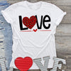 day leopard heart shirt for women