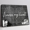 Gift For Couple I Cross My Heart Lyric Anniversary Canvas