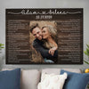 Personalized Lyrics Song Wedding Anniversary Couple Gift For Wife For Husband Canvas