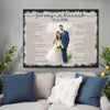 Personalized Lyrics Song 4th 4 Years Wedding Anniversary Couple Gift For Wife For Husband Canvas