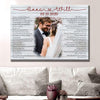 Personalized Lyrics Song 25th 25 Years Wedding Anniversary Couple Gift For Wife For Husband Canvas