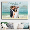 Personalized Lyrics Song 1st 1 Year Wedding Anniversary Couple Gift For Wife For Husband Canvas