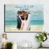 Personalized Lyrics Song 1st 1 Year Wedding Anniversary Couple Gift For Wife For Husband Canvas