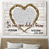 Personalized in case you didnt know first dance song poster canvas