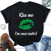 Kiss Me I&#39;m Vacinated Tshirt