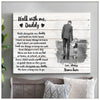 Personalized Gift For Dad Walk With Me Canvas