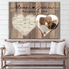Personalized Gift For Her For Him Anniversary Gift Map Canvas Couple Gift