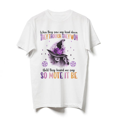 Halloween Wicca Witch So Mote It Be Shirt