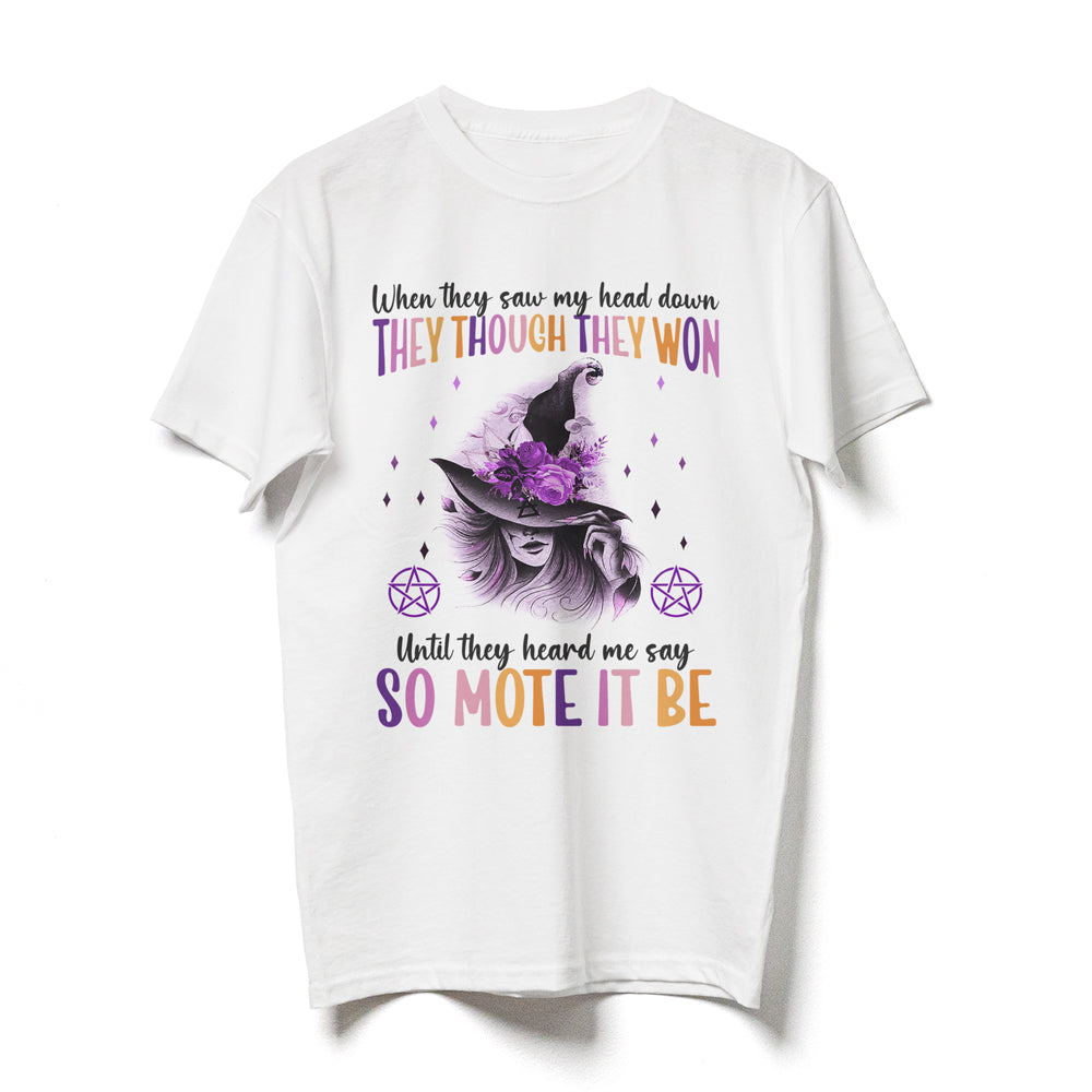 Halloween Wicca Witch So Mote It Be Shirt