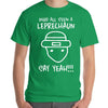 See Leprechaun Funny Sketch Tshirt For St Patrick&#39;s Day