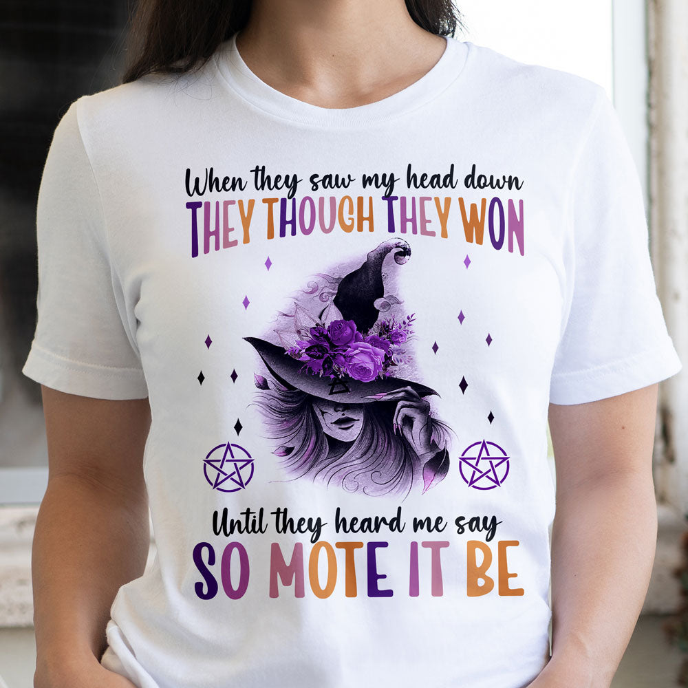 Halloween Wicca Witch So Mote It Be Shirt