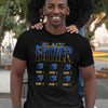 Personalized Gift For Dad Black Father Tshirt
