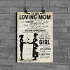 Gift To Loving Mom From Daughter You Are Appreciated I Love You Poster