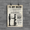 Gift To Mom From Son You Are Appreciated I Love You Poster