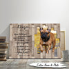 Personalized Pet Memorial Im Right Here In Your Heart With Photo Canvas