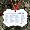 Gift For Her Different Ways To Say I Love You Sparkle For Women Ornament