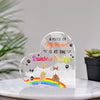 Memorial Loss Of Dog Passing Rainbow 2 Sympathy Personalized Plaque