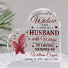 Memorial Loss Of Husband Not A Widow Sympathy Personalized Plaque
