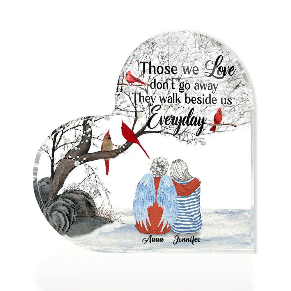 Memorial Loss Of Mom Walk Beside Us Sympathy Personalized Plaque