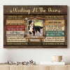 Memorial Pet Photo Loss Of Dog Waiting At The Door Personalized Canvas