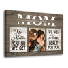 Mom And Kids We&#39;ll Always Reach For You Meaningful Personalized Canvas