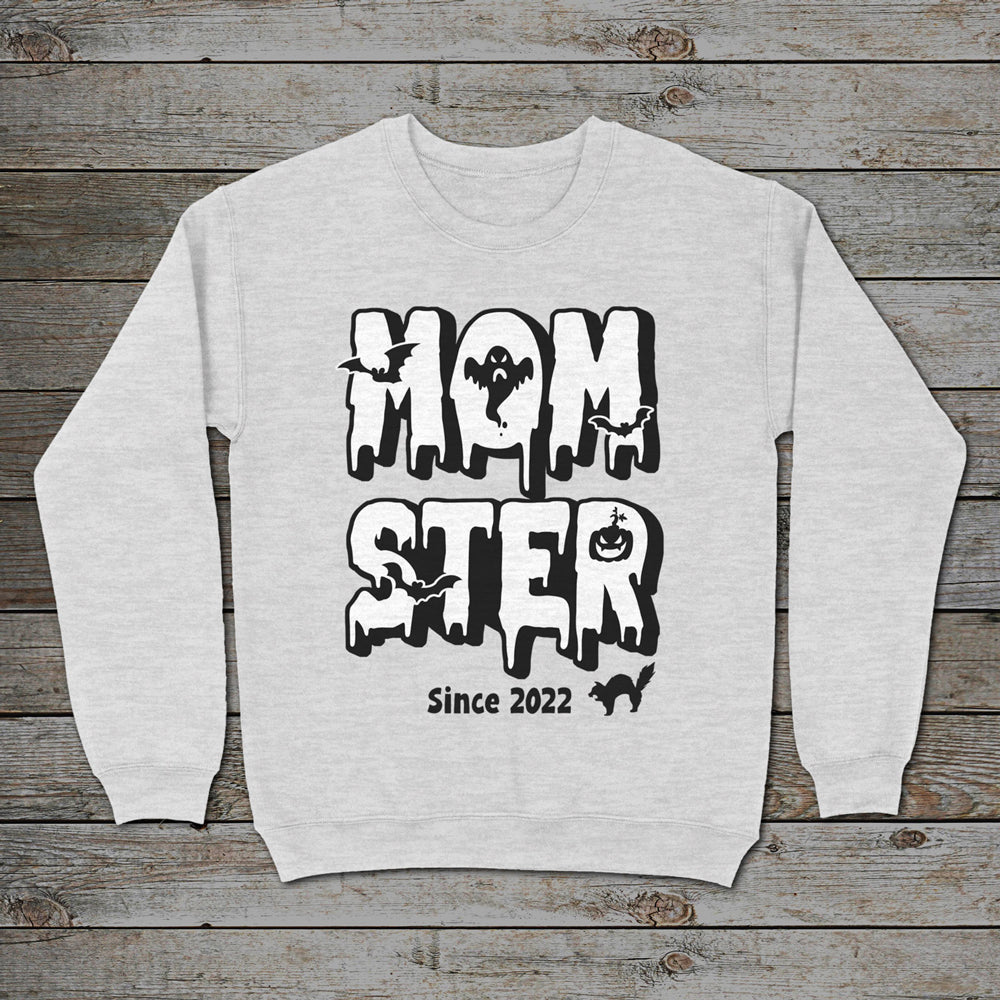 Mom Momster Halloween Funny Personalized Sweatshirt