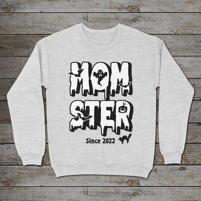 Mom Momster Halloween Funny Personalized Sweatshirt