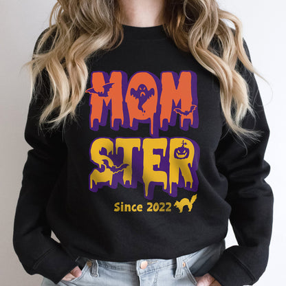 Mom Momster Halloween Funny Personalized Sweatshirt