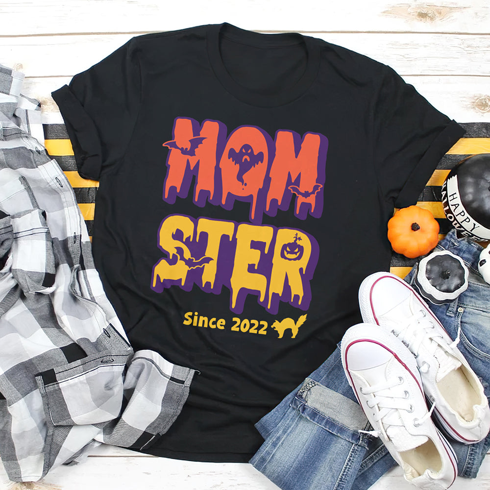 Mom Momster Halloween Funny Personalized Shirt