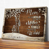 Mom Tree You Are The World Meaningful Personalized Canvas