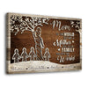 Mom Tree You Are The World Meaningful Personalized Canvas