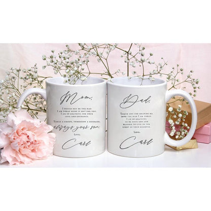 Personalized Mother Of The Groom Father Of The Groom Gift Set Always Your Son Mug