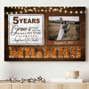 Mr &amp; Mrs Wife Husband Grow Old Wedding Anniversary Personalized Canvas